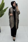 Lavinya Abaya Leopar